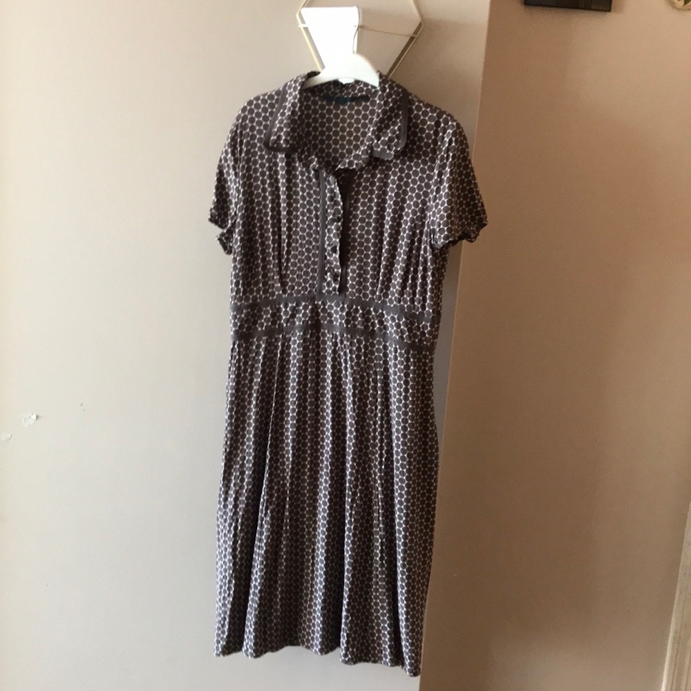 Boden Brown, polka dot dress